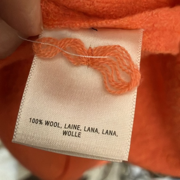 100% wool Anthropologie Moth long cape / sweater coat with hood Medium - Picture 15 of 15